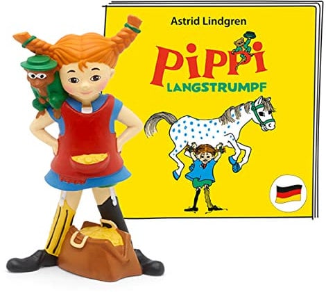tonies Hörfiguren für Toniebox, Pippi Langstrumpf, Hörbuch für Kinder ab 4 Jahren, Spielzeit ca. 149 Minuten