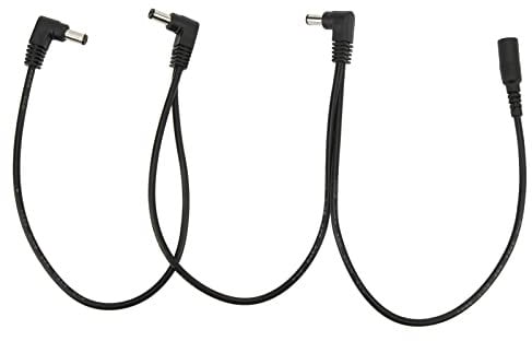 Tomotato 1 to 3 Cable 3 Way Guitar Plug 3 Ways Daisy Chain Power Cable Guitar Cable Effect Power Supply Adapter Guitar Cable Splitter for Effect Guitar Pedals