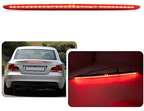 1 x Rote Linse LED Dritte Bremsleuchte Hohe Montage Bremslicht für BMW 1er E82 E88 Coupe Cabrio 2007-2013 Heckklappe High Level 3. Bremsleuchte Rücklicht