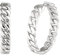 NOELANI Creolen Edelstahl Damen Ohrschmuck, 3 cm, Silber, Kommt in Schmuck Geschenk Box, 2033747