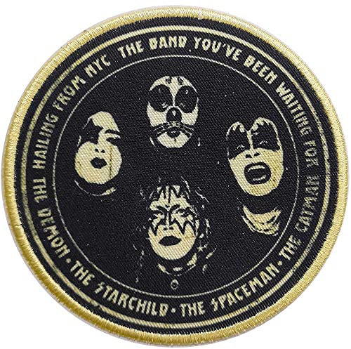 Rock Off KISS Standard Patch: Hailing from NYC Offizieller gewebter Aufnäher