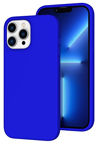 K TOMOTO Custodia Compatibile con iPhone 13 Pro Max, Protezione Cadute Anti-impronte Antigraffio Antiurto in Silicone Morbido al Tatto per iPhone 13 Pro Max 6,7 Pollici, Blu Klein