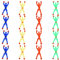 12 Stücke Fensterwanderer Crawler Männer Fensterkrabbler Männer Fensterkletterer Klettermännchen Fenster Klettermann Spielzeug Mehrfarbig Klebrige Wand Kletterer Rolling Männer für Kinder Party