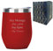 Personalised Engraved Red Insulated Travel Cup, Personalise with Any Message for Any Occasion, Stylize with a Variety of Fonts, Gift Box Included, Laser Engraved