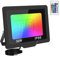 RIGIDON 1x 30W RGB faretto led esterno con telecomando, 3000LM proiettori faretti, dimmerabile stroboscopiche cambio colore lampada floodlight, IP66 impermeabile fari led per giardino palco partito