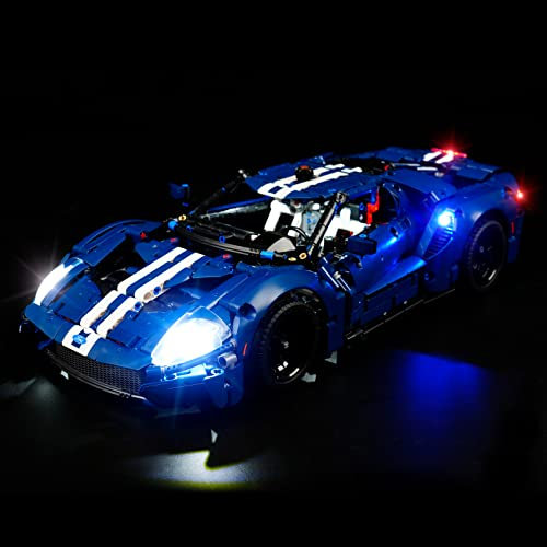 cooldac LED Licht-Kit Kompatibel mit Lego 42154 Technic Ford GT 2022 Auto-Modellbausatz, Led Beleuchtungs Set Kompatibel mit Lego 42154 (nur Lichter, Keine Modelle)
