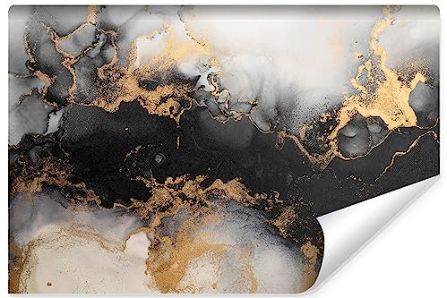 Muralo - Fototapete 3d Effekt - Selbstklebende Tapete 3d - Tapeten für Wohnzimmer Schlafzimmer - Tapete in Marmoroptik- Fototapete mit Marmor-Muster - Br. 360cm x Hö. 240cm