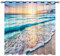 YUANZU Strand Ozean Vorhänge Tropisch Sonnenuntergang Ösen Gardinen mit Blickdichte Thermo Vorhang Kälteschutz Blackout Curtain Wohnzimmer Schlafzimmer Verdunkelung Fenster, 2 Stück, H 245 x B 140 cm