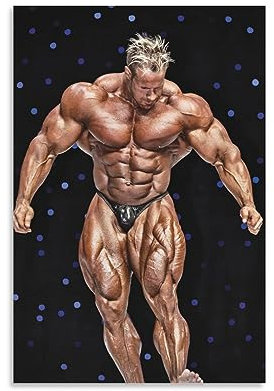 MUTYNE Body Building Poster Jay-Cutler Poster Dekorative Malerei Leinwand Wandkunst Wohnzimmer Poster Schlafzimmer Malerei 08x12inch(20x30cm)
