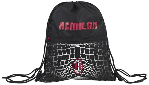 Seven Milan Sporttasche Easy Backpack Goal Scorer Offizielles Produkt, Schwarz