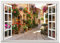 Milageto Fenster-Wandaufkleber, künstliche Öffnungsfenster, Landschaftswandbilder, falsche Fensterlandschaft für Heimdekoration, Bürodekoration, 57cmx90cm