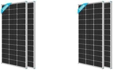 RENOGY 100W 12 Volt (schlankes Design) Solarmodul Monokristallin Solarpanel Photovoltaik Solarzelle Ideal zum Aufladen von 12V Batterien Wohnmobil Garten Camper (100x2) (Packung mit 2)