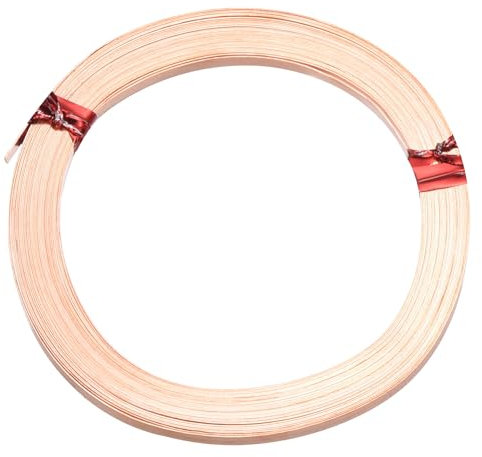 PATIKIL Filo di Rame Piatto, 1 Rotolo 32 Calibro/0,2x3mm Dia 6m/19,69 Piedi Filo Piatto Flessibile per Creazione Gioielli Fai da Te, Rame