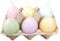 Kerzen Ostereier Set Mix 6-er Pack bunt pastell