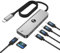 VCOM 10Gbps USB C Hub, Adapter mit 4 USB C 3.2 Gen 2 Ports, 100W Power Delivery, Typ C Multiport Adapter für MacBook Pro/Air und weitere Thunderbolt/Laptops (Grau)