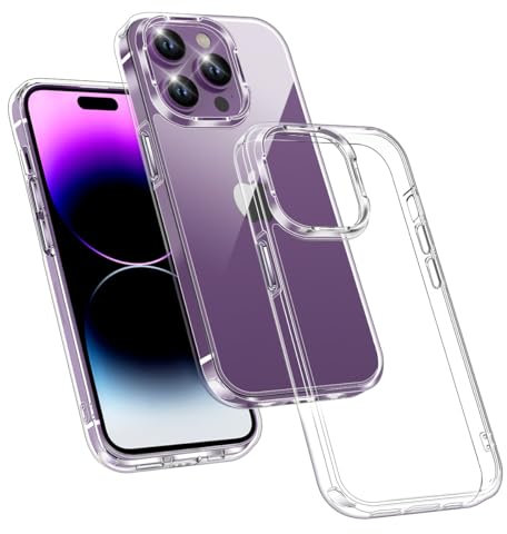 Garegce Case for iPhone 14 Pro Max 6.7 inch, iPhone 14 Pro Max Phone Case, Transparent Shockproof Bumper, Non-Yellowing, Anti-Scratch Back Cover Slim, Clear