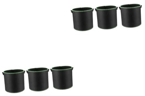 INOOMP 6stücke Pflanzsack Für Gemüse Robuste Pflanzbeutel Aus Atmungsaktivem Material Für Tomaten Kartoffeln Und Mehr Mit Fluoreszierendem Rand