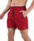 Suwangi Short de Sport Homme Respirant Short de Course Séchage Rapide Pantalon Court Gym Fitness avec Poche Zippé