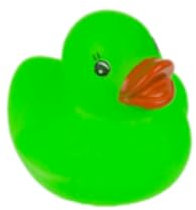 Badeente aus Gummi, wasser- und schmutzabweisend, für Babys ab 6 Monaten, EU-zertifiziert (Baby grün)