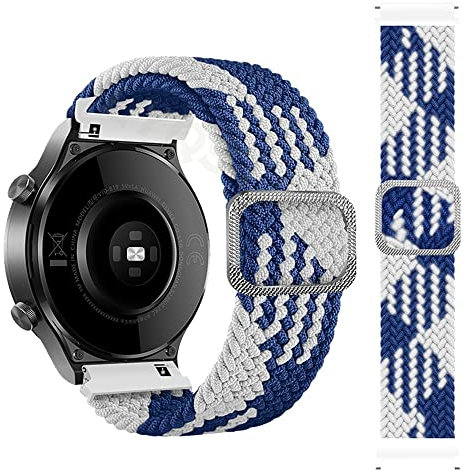 20 mm Uhrenarmband für Vivoactive 3 3t Venu SQ /2 Plus 2Plus, verstellbare geflochtene Solo-Schlaufe für Move Sport-Armband