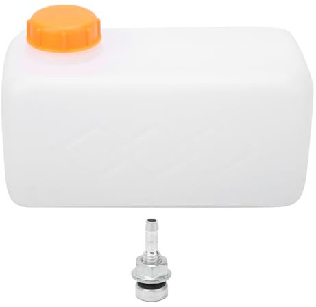 BSTCAR 5.5L Gas Kraftstofftank Kunststoff Lagertank Benzin Flüssigkeit Öltank Wassertank für Boot Auto LKW Van Standheizung (Orange)