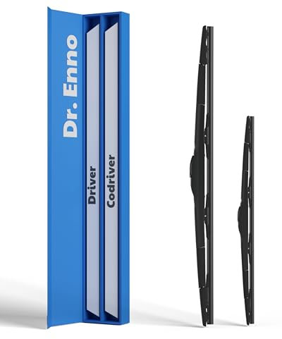 Dr. ENNO Scheibenwischer 600mm & 530mm | Streifenfreie Reinigung | Leiser Betrieb | Einfache Montage | Langlebige Qualität | Kein Quietschen