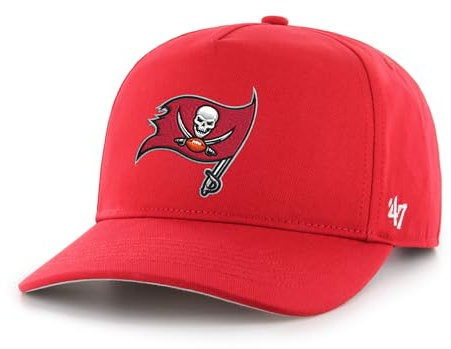 '47 NFL Tampa Bay Buccaneers Hitch RF Unisex Baseball Cap, Adjustable Snapback Strap, Team Logo, Colour Red