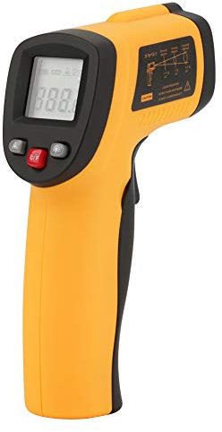 Thermometer Gun GM550 Infrared Thermometer Digital Non Food Thermometers -50℃~550℃ (-58℉~1022℉) IR Thermometer Professional Grade Temperature Tester Recorder (not for human)