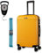 NOWI Las Palmas Koffer L – 59L Ultraleicht-Koffer, Mittelgroßer Hartschalenkoffer mit 8 Rollen 360° drehbar, Wasserabweisender Schalenkoffer mit Rollen, Robuster Trolley (gelb, L)