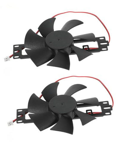 Gatuida 2 Stück Induktionslüfter für Elektroherde Universeller Küchenventilator aus Kunststoff und Kupfer Effizienter Lüfter zur Induktionskochfeld Reparatur für Sommerstimmung