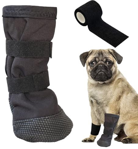 Pfotenschutz Hund, GrößE L Hundeschuhe Pfotenschutz, Pfotenschutz Hund Verletzung, Hundeschuhe Bei Verletzungen, Verhindern Biss, Infektion, für Postoperative (Mit Tierverband)