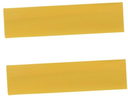 VICASKY 2 Stück Breites Elastisches Sport Yoga Stirnband Gelb Schnelltrocknend Schweißband für Damen Workout Pilates Fitness und Tanz