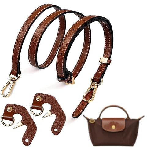 Taschengurt für Longchamp Tasche, Verstellbarer Schulterriemen, Handtasche No Punch Transformationszubehör, Leder Taschen Schultergurt für Longchamp, Taschenriemen für Handtaschen Schultertaschen