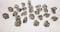 eventkauf 40 Diamanten Streuteile Dekosteine 2,5 x 2,1 cm (Grau)