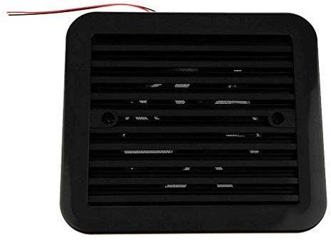 12V One Way Silent Kühlgebläse Seite Auslassöffnung Lüftungsventilatoren für Auto Lüfter Wohnmobil Wohnmobil (schwarz)