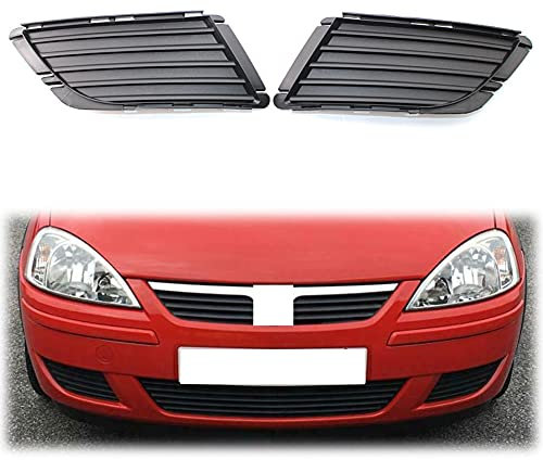GZYF Auto-Nebelscheinwerferabdeckung, schwarz, für Frontstoßstange, kompatibel mit Opel Corsa C 2003–2006, 1 Paar