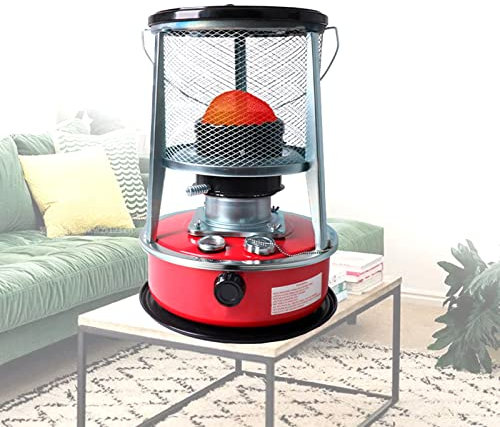 Poêle À Pétrole Portable,Efficace Réchaud à pétrole,Chauffage de grande surface à 360 °,faible consommation d'énergie,sécurité,chauffage de pêche sur glace de jardin de camping ( Color : Red )
