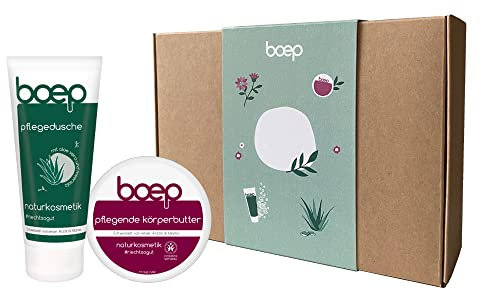 boep Geschenkset | Kleine Auszeit | Muttertagsgeschenk | Mit Namensfeld | Pflegeset mit Körperbutter & Pflegedusche| Zertifizierte Naturkosmetik