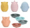 Zikenis 8 Pièces Jouet Bain Bébé en Silicone,Jouets de Bain pour Bebe,Jeux Montessori Bébé Eveil,Jouets de Bain en Silicone,Animaux Jouets Flottants avec Ouverture,Pulvérisable