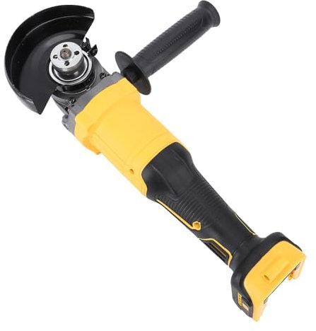 6600RPM Brushless Electric Grinder, Cordless Angle Grinder with 4 Speed Metal Cutting Polishing for 20V Battery, Adjustable Auxiliary Handle, Non Slip Design
