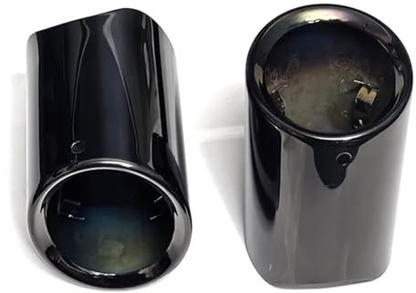 Endrohr Für 5er F10 F11 E60 E61 E39 528i 530i 535i 535d Auspuffblenden Schalldämpferdüse Endrohr Dekoration Auspuffblende Schalldämpferblende(Black 2PCS)