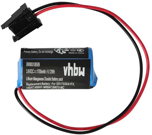 vhbw Batterie kompatibel mit Mitsubishi | Steuereinheit (1700 mAh, 3,6 V, Li-Ion)