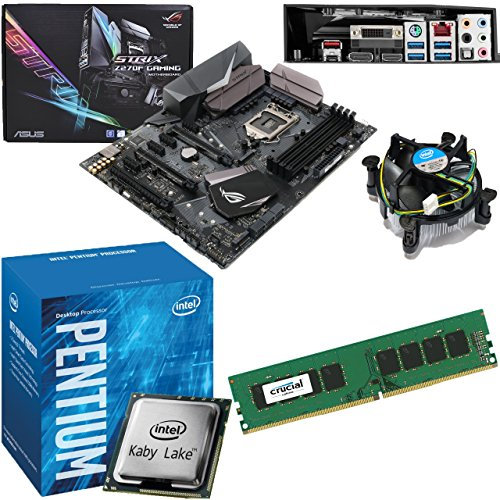 Components4All INTEL Kaby Lake Pentium G4620 3.7Ghz CPU, ASUS ROG Strix Z270F Gaming Motherboard & 4GB 2400Mhz Crucial DDR4 RAM Pre-Built Bundle