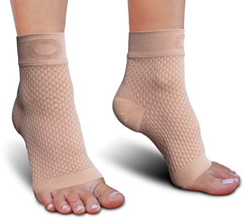 Plantar Fasciitis Socks with Arch Support for Men & Women - Best Ankle Compression Socks for Foot and Heel Pain Relief - Better Than Night Splint Brace, Orthotics, Inserts, Insoles