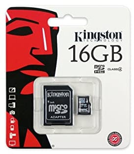 Kingston Canvas Select (SDCS/16GB) MicroSDClass 10 UHS-I Speeds Up to 80 MB/s Read (SD Adapter Included) - Bring Your HD Videos to Life