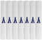 Surf the Shop - Herren-Taschentücher, 7 Stück, Initialen bestickt, Satin-Bordüre, verschiedene Buchstaben, a, 85