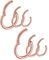 6 Stk 6/8/10mm 16G Edelstahl Nasenring rosegold Damen Herren Septum Clicker Ring Nasenring Set Ohr Lippen Nasenpiercing rosegold Lippenpiercing Knorpel Creolen für Männer Frauen