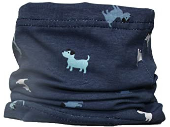 Maja Schlauchschal Junge Loop Halssocke Halstuch Flugzeug Monster Weltall Hund Wald, Farbe: Hunde Blau, Größe: M