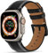 Wristitani kompatibel mit Apple Watch Lederarmband 49mm 46mm 45mm 41mm 44mm 40mm 42mm 38mm Vintage Ersatzarmband für iWatch Ultra Series 10/9/8/7/6/SE/5/4/3/2/1 Premium Echte Armband für Herren Damen
