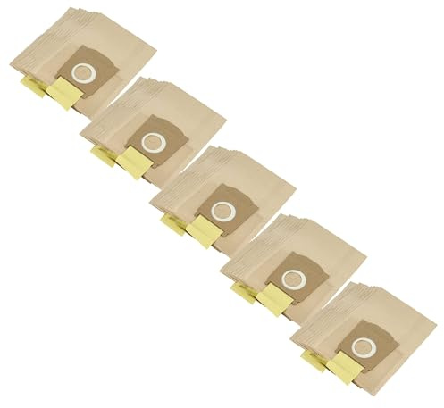 vhbw 50x Staubbeutel kompatibel mit Bosch Maxima 45 | 44, 43, 42, 41, 40, 2, 49, 48, 47, 46 Staubsauger - 27cm x 18cm Sandfarben